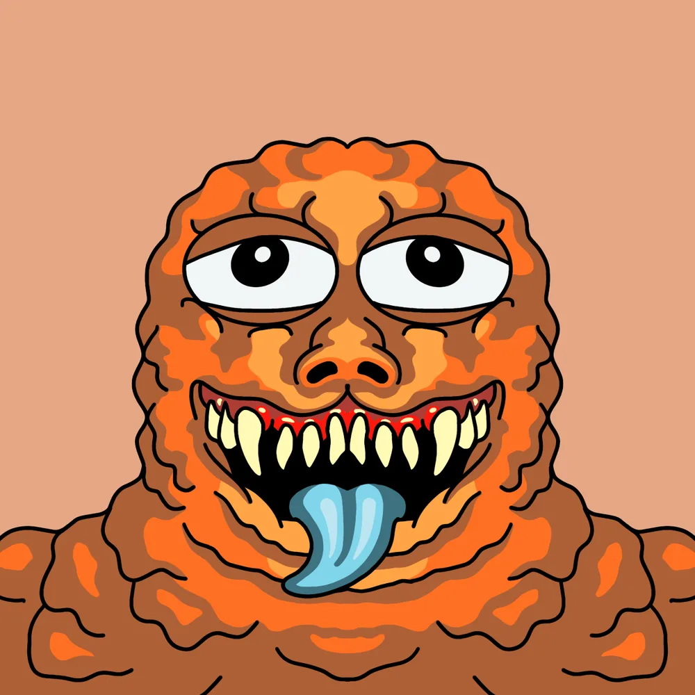 Lickboy Bottomdweller — Hedz No. 574, recovered original artwork by Matt Furie