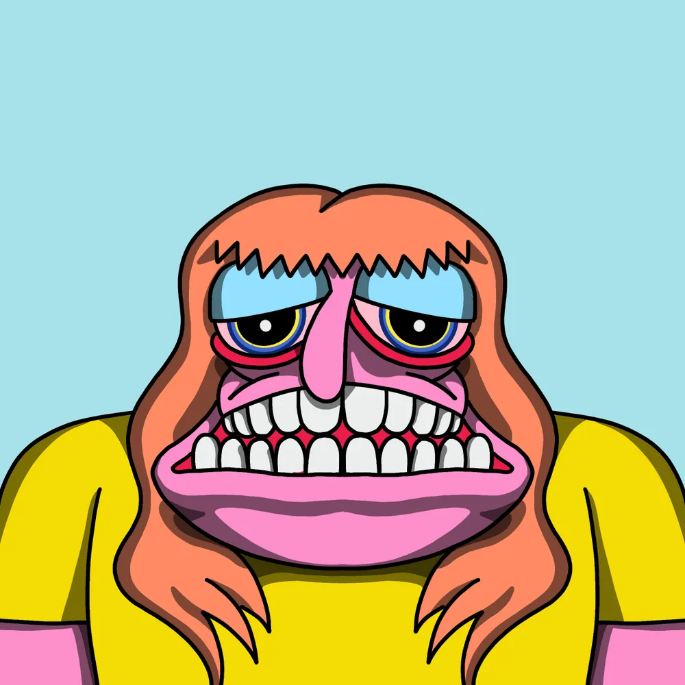 Grumpy Goon — Hedz No. 575, recovered original artwork by Matt Furie