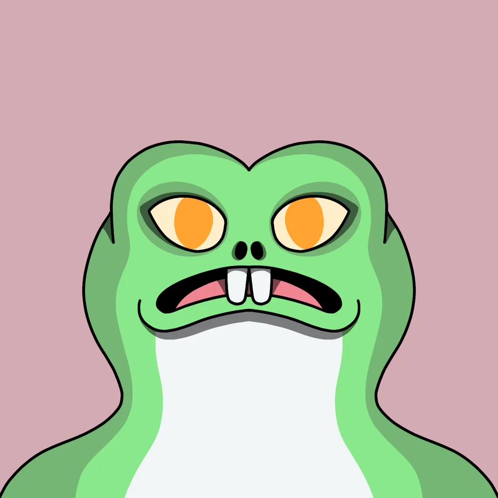 Egg-sniffer — Hedz No. 578, recovered original artwork by Matt Furie
