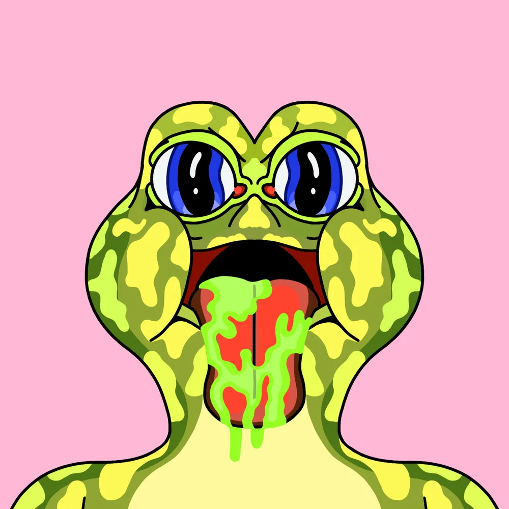 Acid Toad — Hedz No. 587, recovered original artwork by Matt Furie