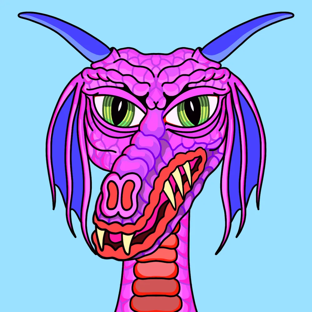 Pink Drankion — Hedz No. 590, recovered original artwork by Matt Furie