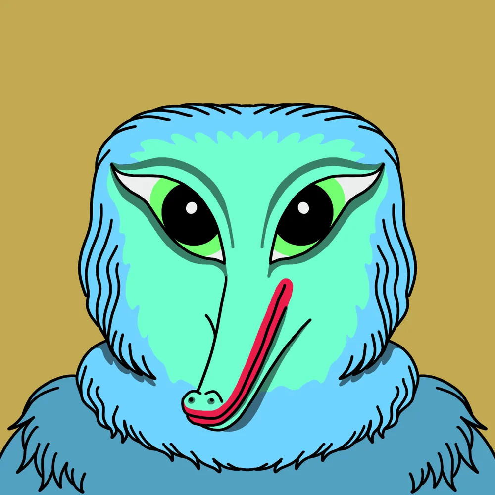 Babyface Slimsnout — Hedz No. 593, recovered original artwork by Matt Furie
