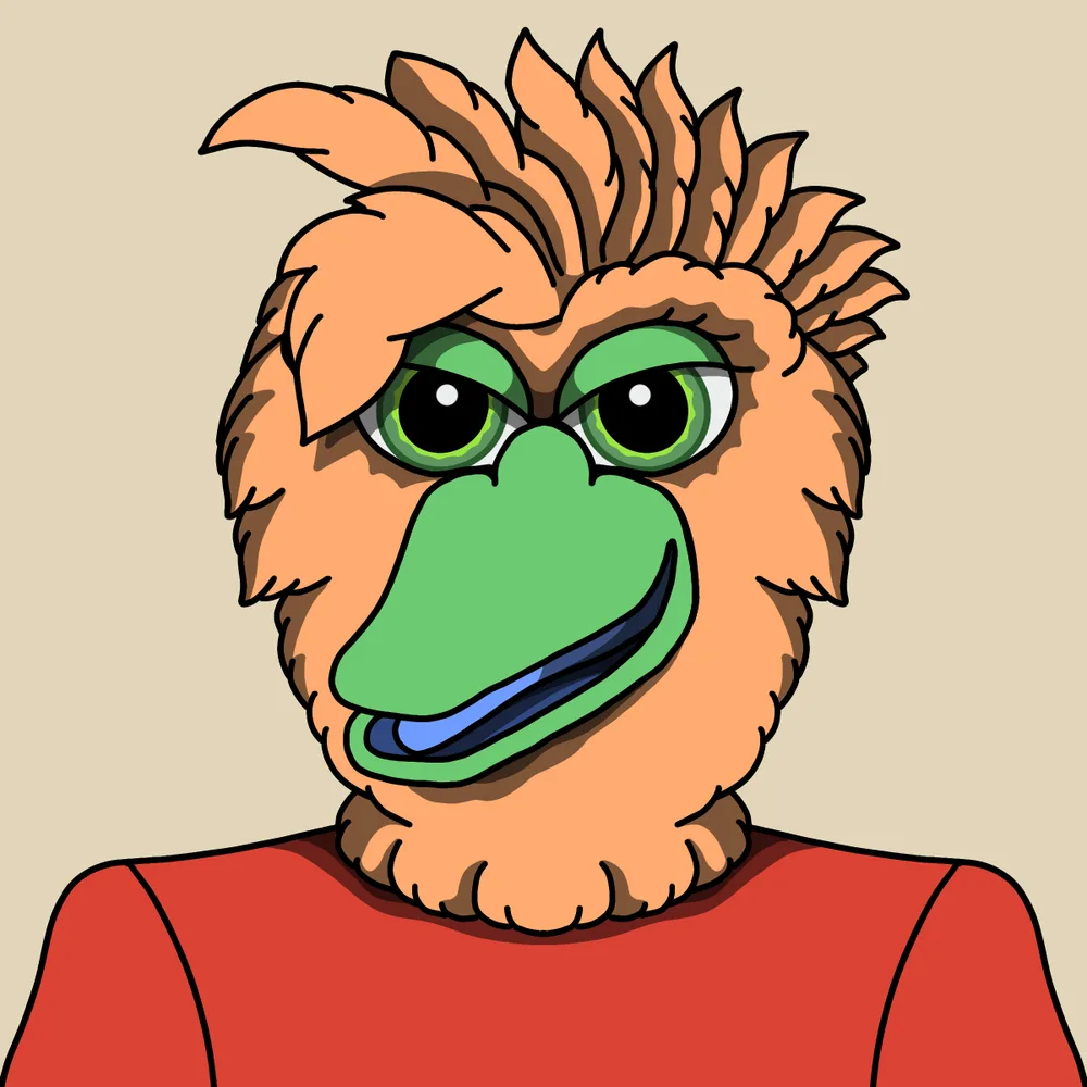 Jack-o Greenquack — Hedz No. 596, recovered original artwork by Matt Furie