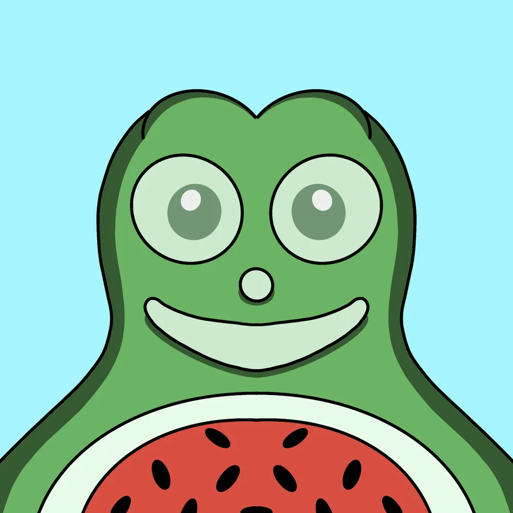 Melonhead — Hedz No. 613, recovered original artwork by Matt Furie