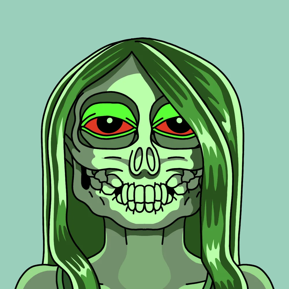 Longhair Skull Fuckboy — Hedz No. 617, recovered original artwork by Matt Furie