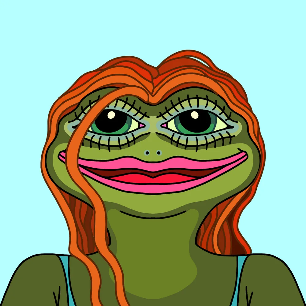 Fottie — Hedz No. 624, recovered original artwork by Matt Furie