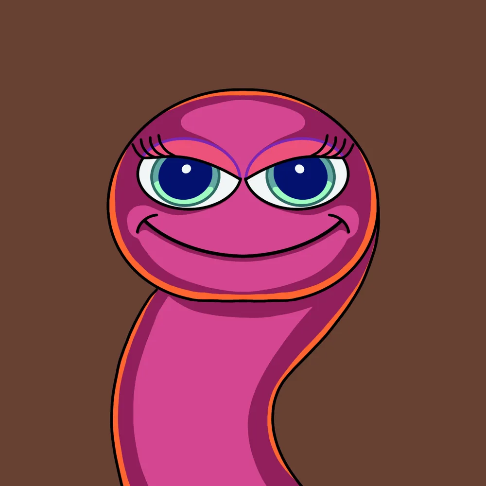 Magentaworm — Hedz No. 627, recovered original artwork by Matt Furie