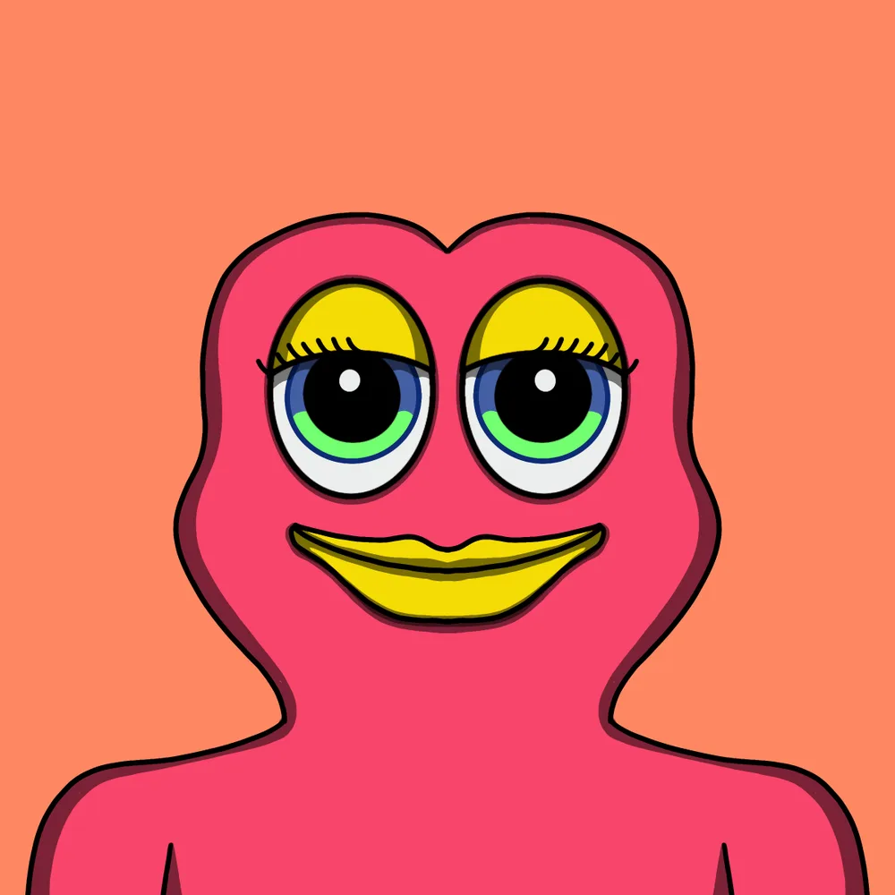 Soft Red Tinklelips — Hedz No. 063, recovered original artwork by Matt Furie