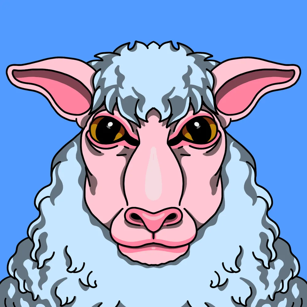 Lamb Of God — Hedz No. 652, recovered original artwork by Matt Furie