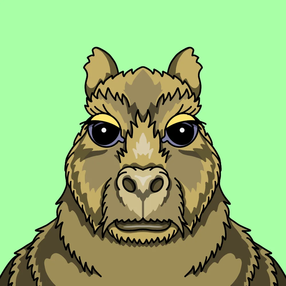 Capybara — Hedz No. 665, recovered original artwork by Matt Furie