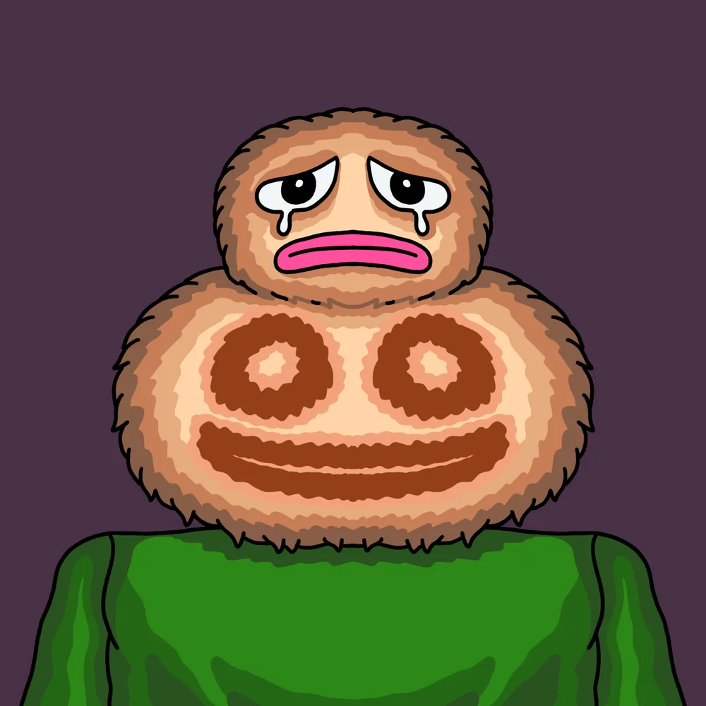 Faceface — Hedz No. 675, recovered original artwork by Matt Furie