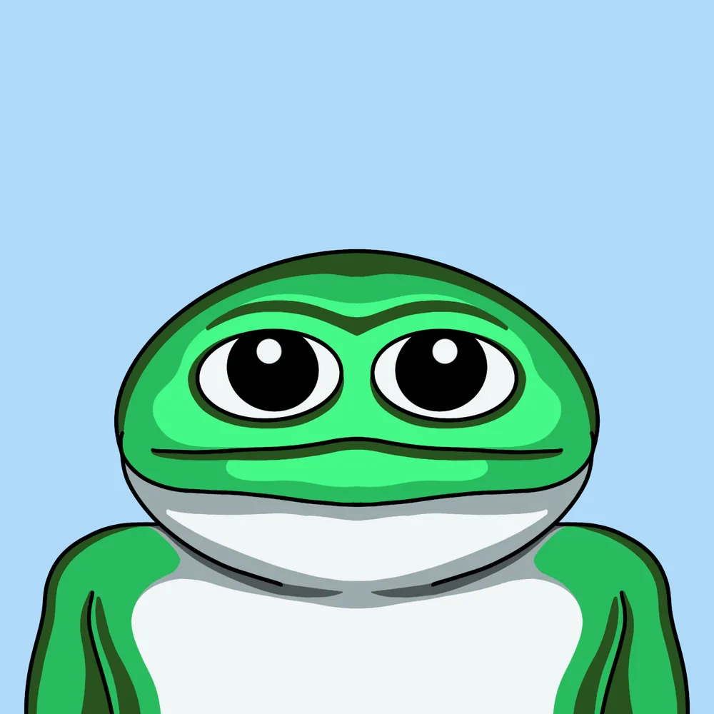 Lil Frog — Hedz No. 681, recovered original artwork by Matt Furie