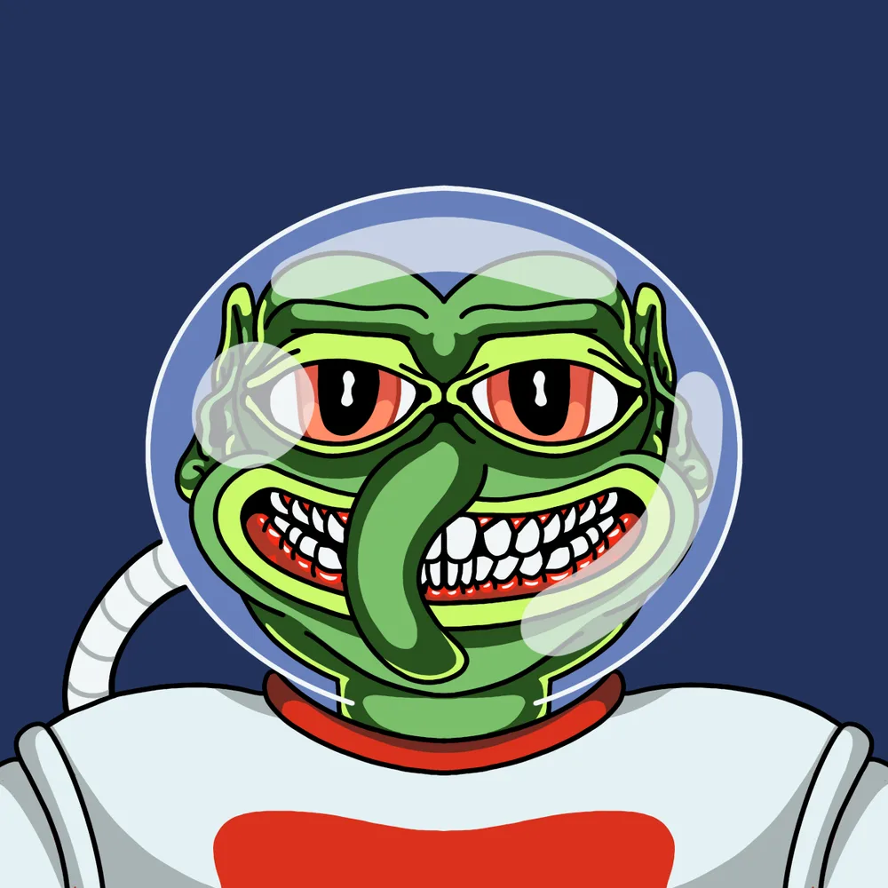 Space Snarfer — Hedz No. 682, recovered original artwork by Matt Furie