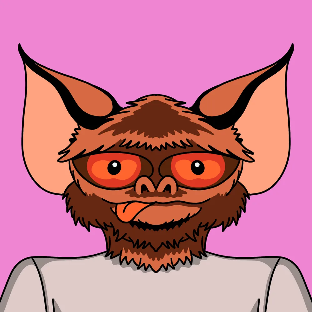 Baby Batboy Jr — Hedz No. 685, recovered original artwork by Matt Furie