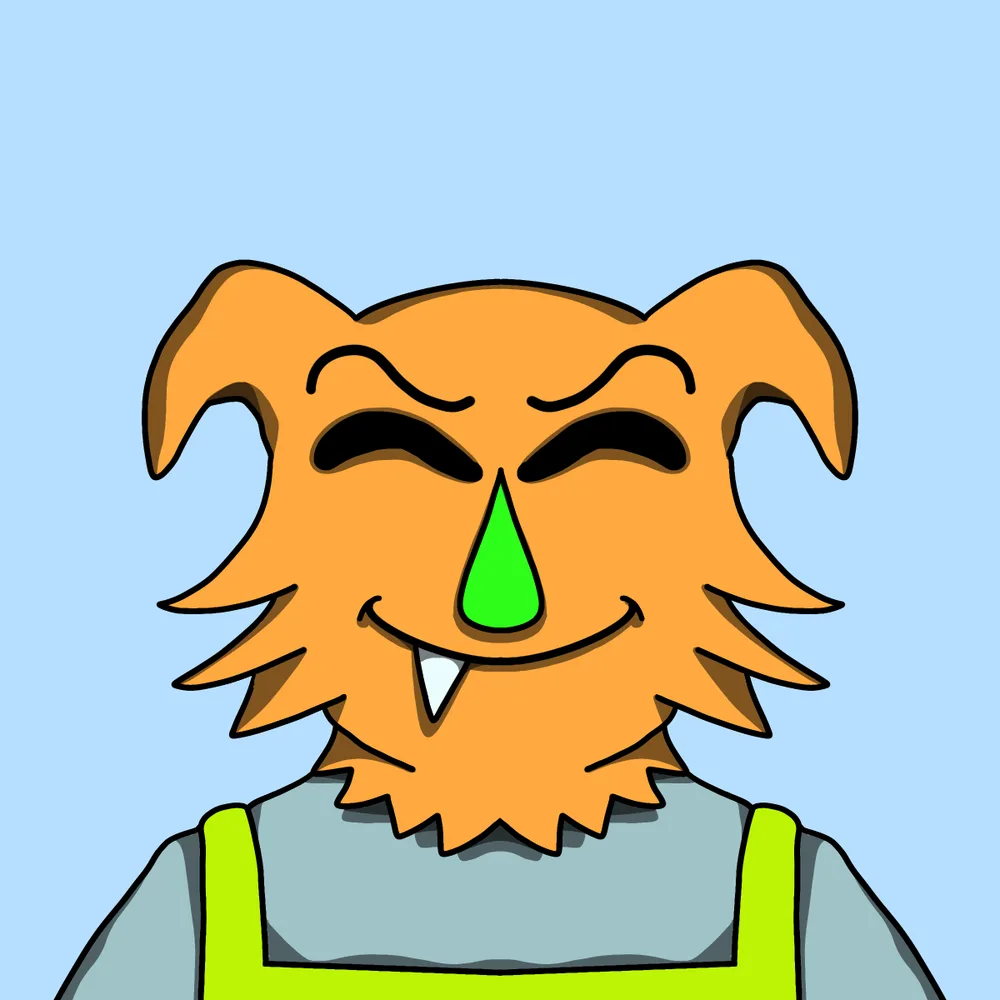 Zilly — Hedz No. 688, recovered original artwork by Matt Furie