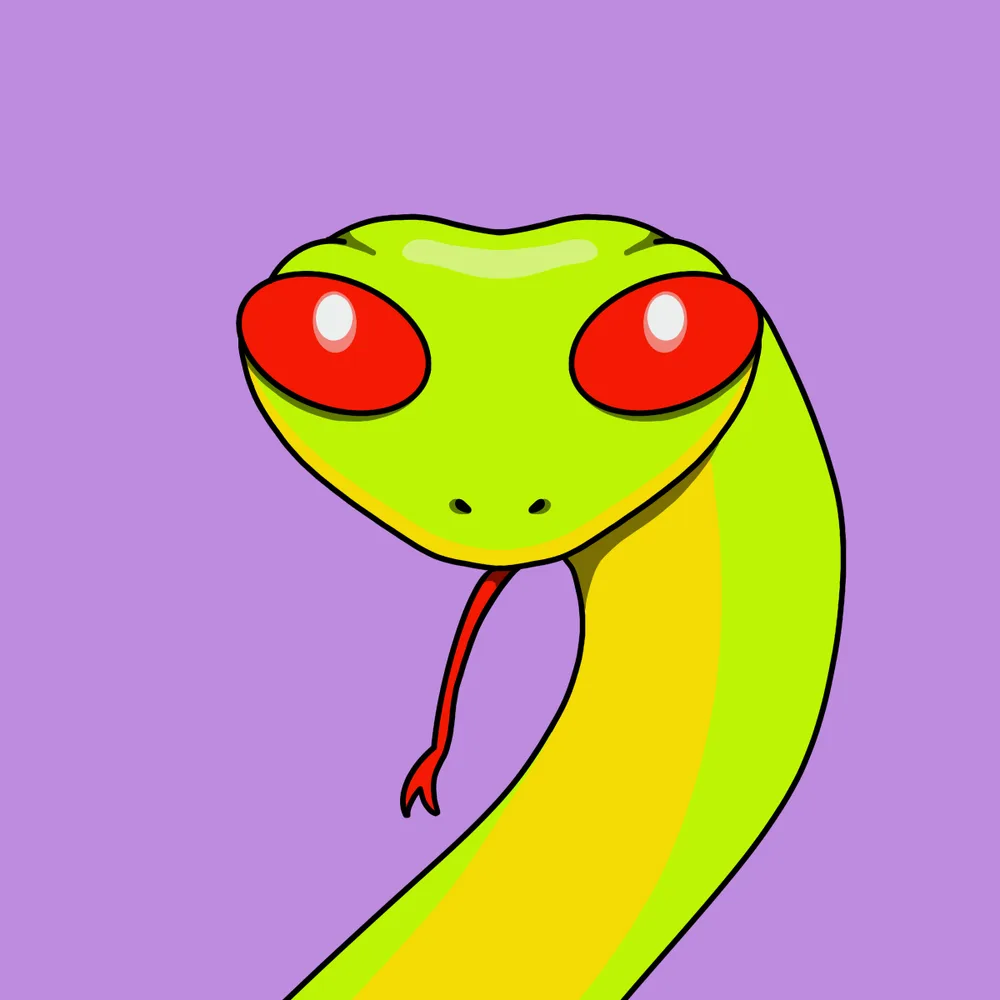 Lil Snake — Hedz No. 069, recovered original artwork by Matt Furie