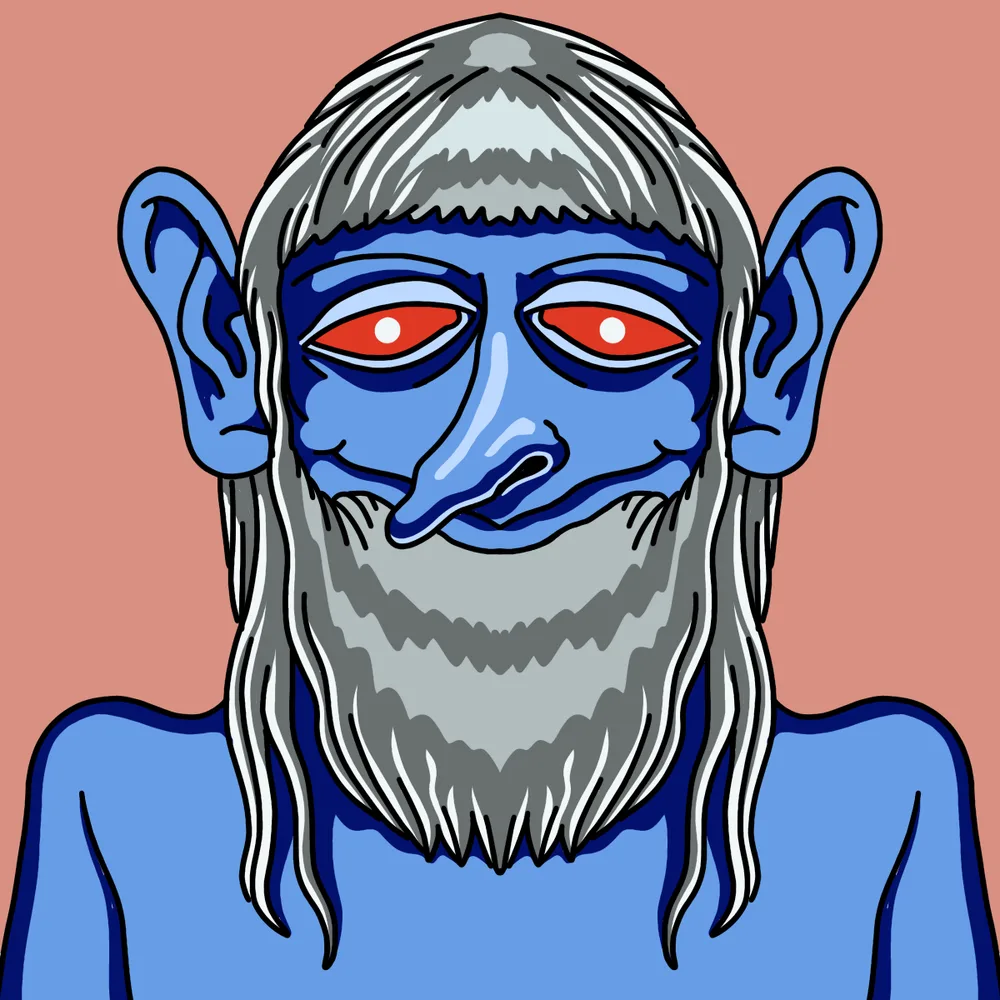 Ancient Bogberry — Hedz No. 692, recovered original artwork by Matt Furie