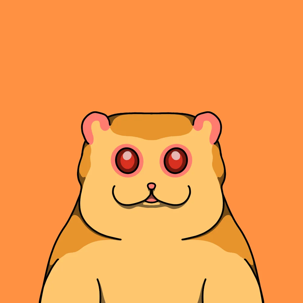 Gerbil — Hedz No. 070, recovered original artwork by Matt Furie