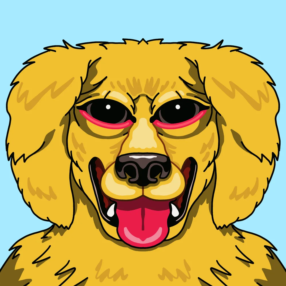 Goldengoodboy — Hedz No. 703, recovered original artwork by Matt Furie