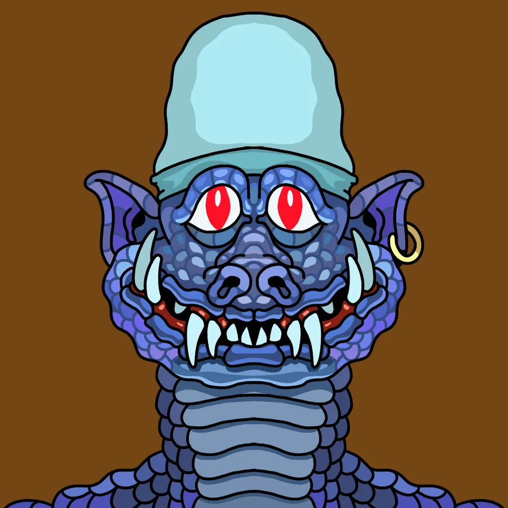 Reptile Dealer — Hedz No. 071, recovered original artwork by Matt Furie