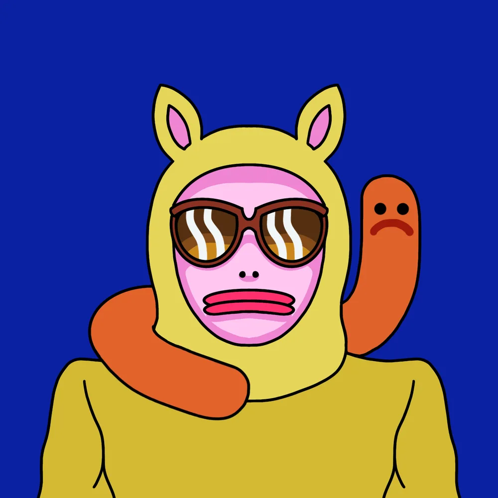 Cathooded Wormsmuggler — Hedz No. 725, recovered original artwork by Matt Furie
