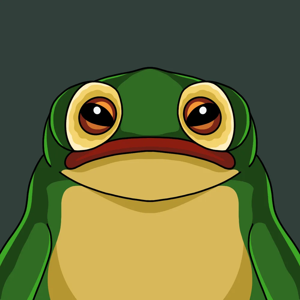Soft Frog — Hedz No. 742, recovered original artwork by Matt Furie
