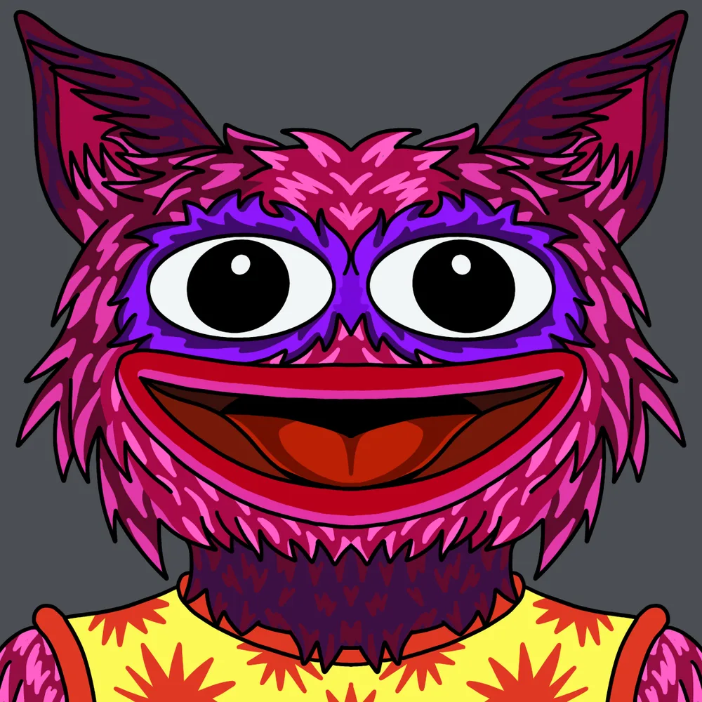 Sweetsmiler Partyman — Hedz No. 752, recovered original artwork by Matt Furie