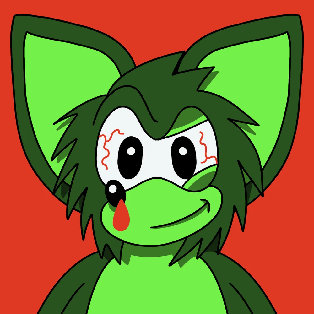Snonic Nosebleeder — Hedz No. 754, recovered original artwork by Matt Furie