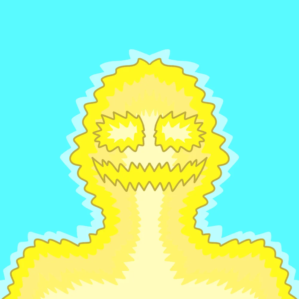 Electrogle — Hedz No. 760, recovered original artwork by Matt Furie