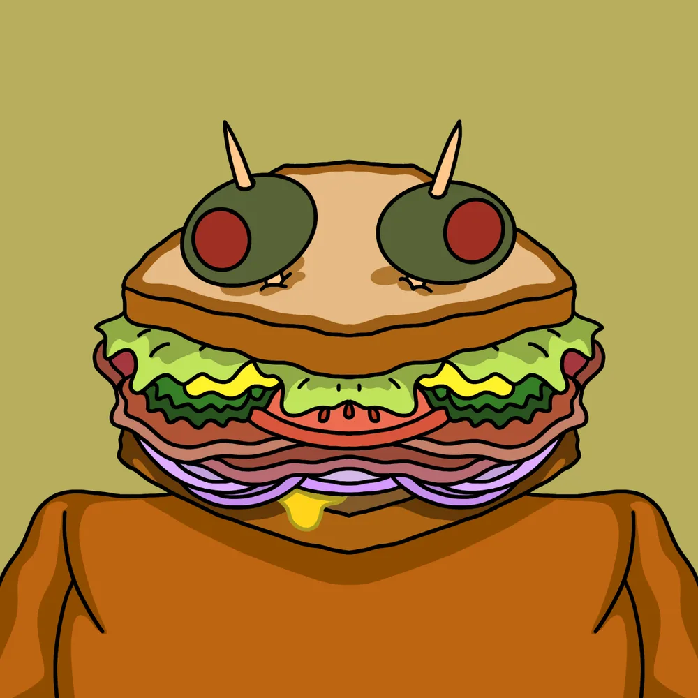 Sandwhichface — Hedz No. 764, recovered original artwork by Matt Furie