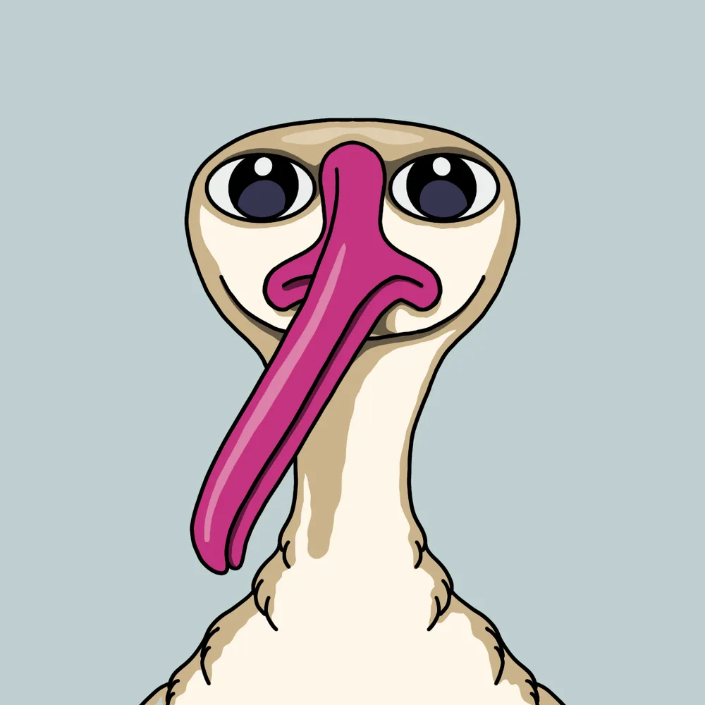 Seabird — Hedz No. 765, recovered original artwork by Matt Furie