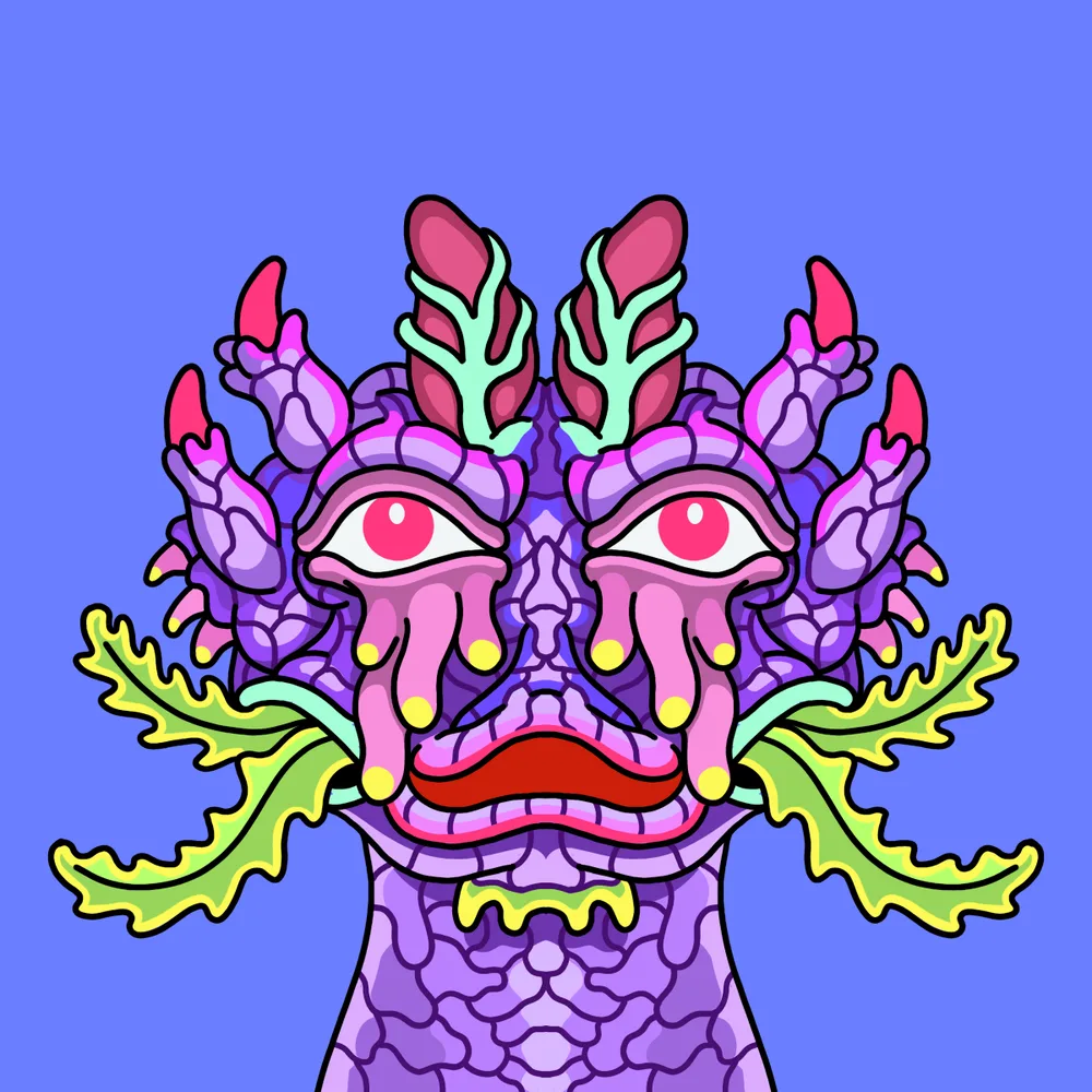 Seamonkey Seaslug — Hedz No. 768, recovered original artwork by Matt Furie