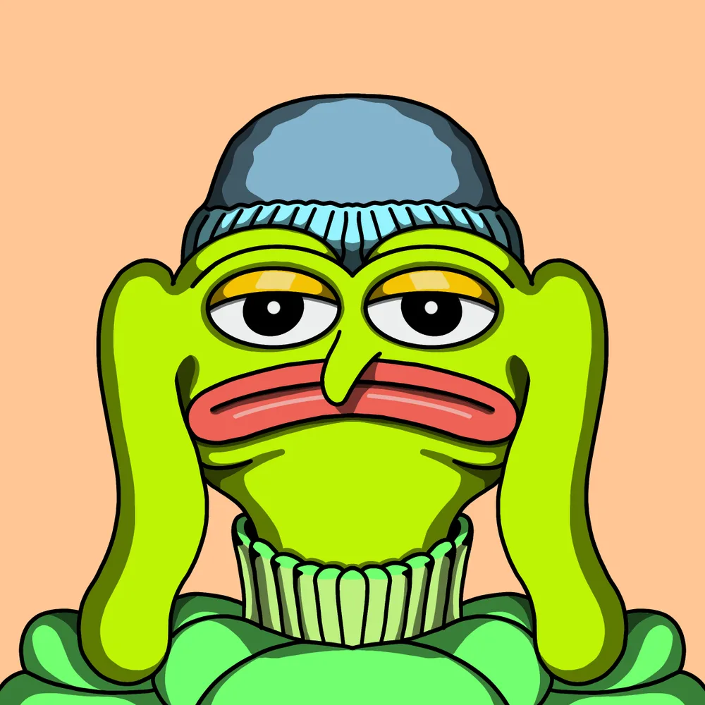 Autumn Grinkle — Hedz No. 077, recovered original artwork by Matt Furie
