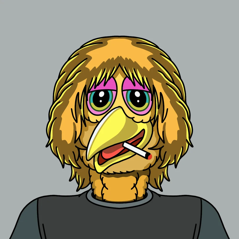 Birddog Smoker — Hedz No. 774, recovered original artwork by Matt Furie
