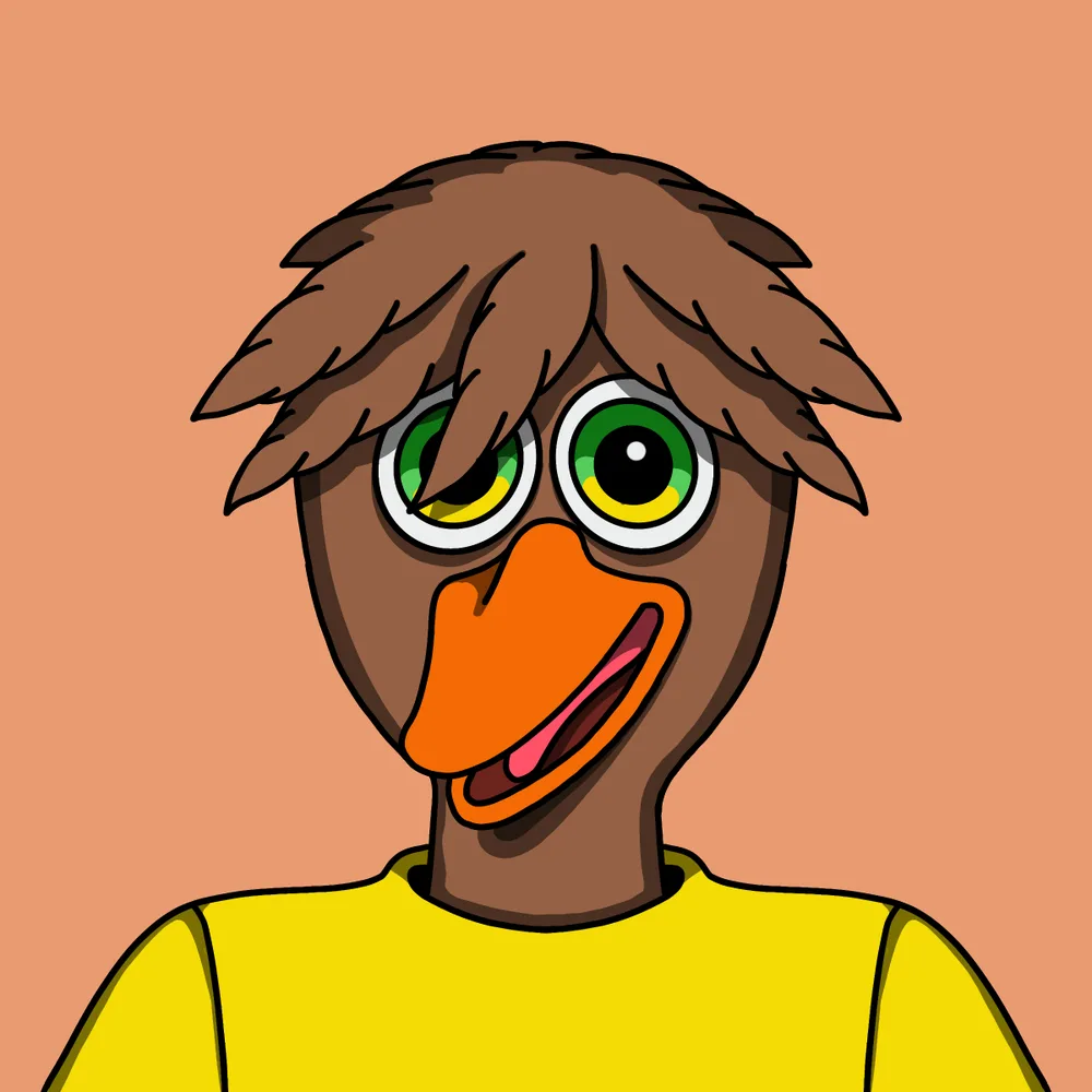 Coolguy Quackshit — Hedz No. 775, recovered original artwork by Matt Furie