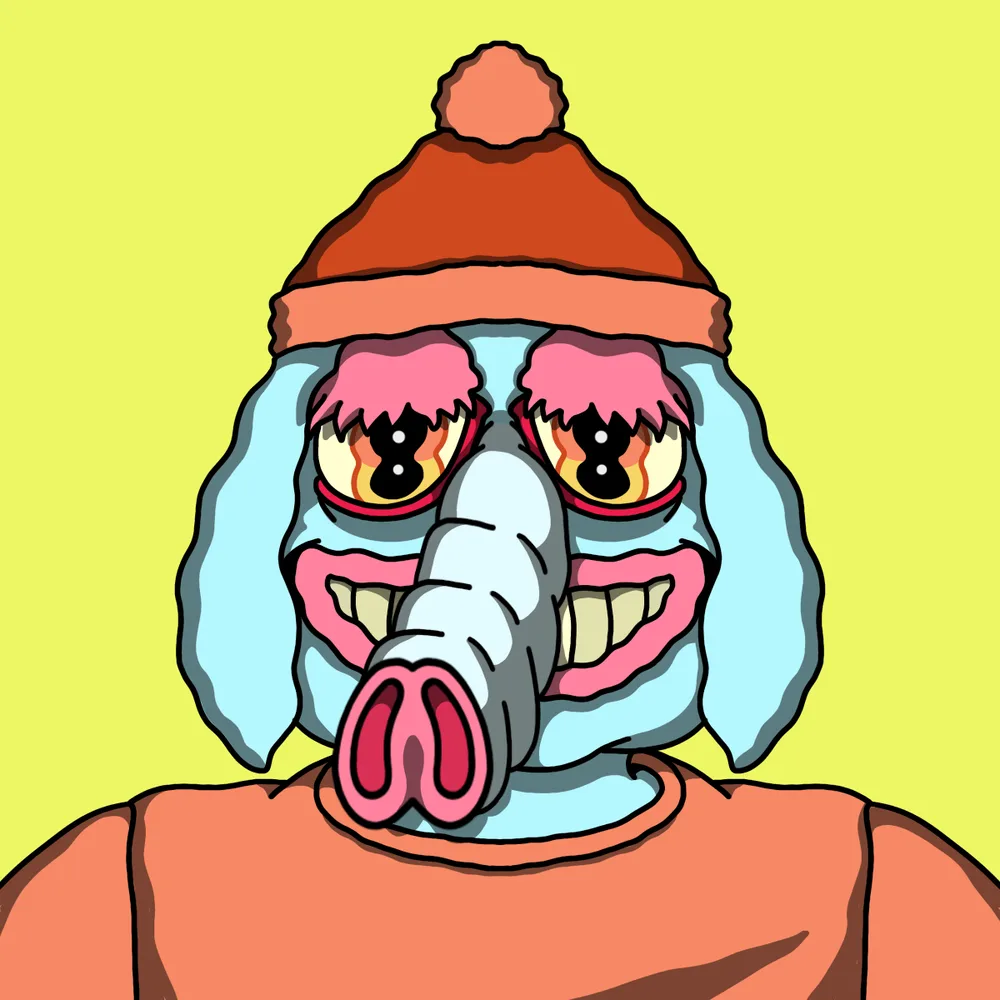 Snuff Snarfler Beanie — Hedz No. 776, recovered original artwork by Matt Furie