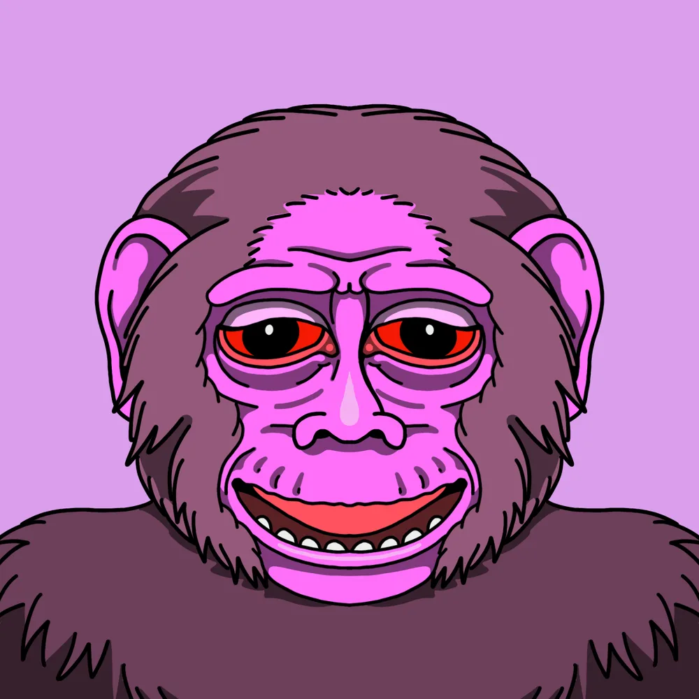 Ape — Hedz No. 781, recovered original artwork by Matt Furie