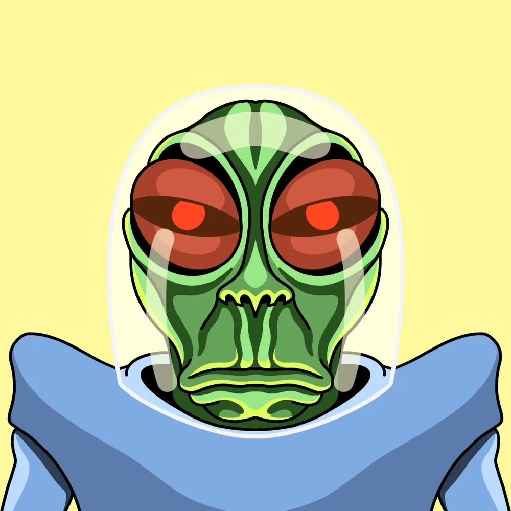 Spaceface Bubbledemon — Hedz No. 783, recovered original artwork by Matt Furie