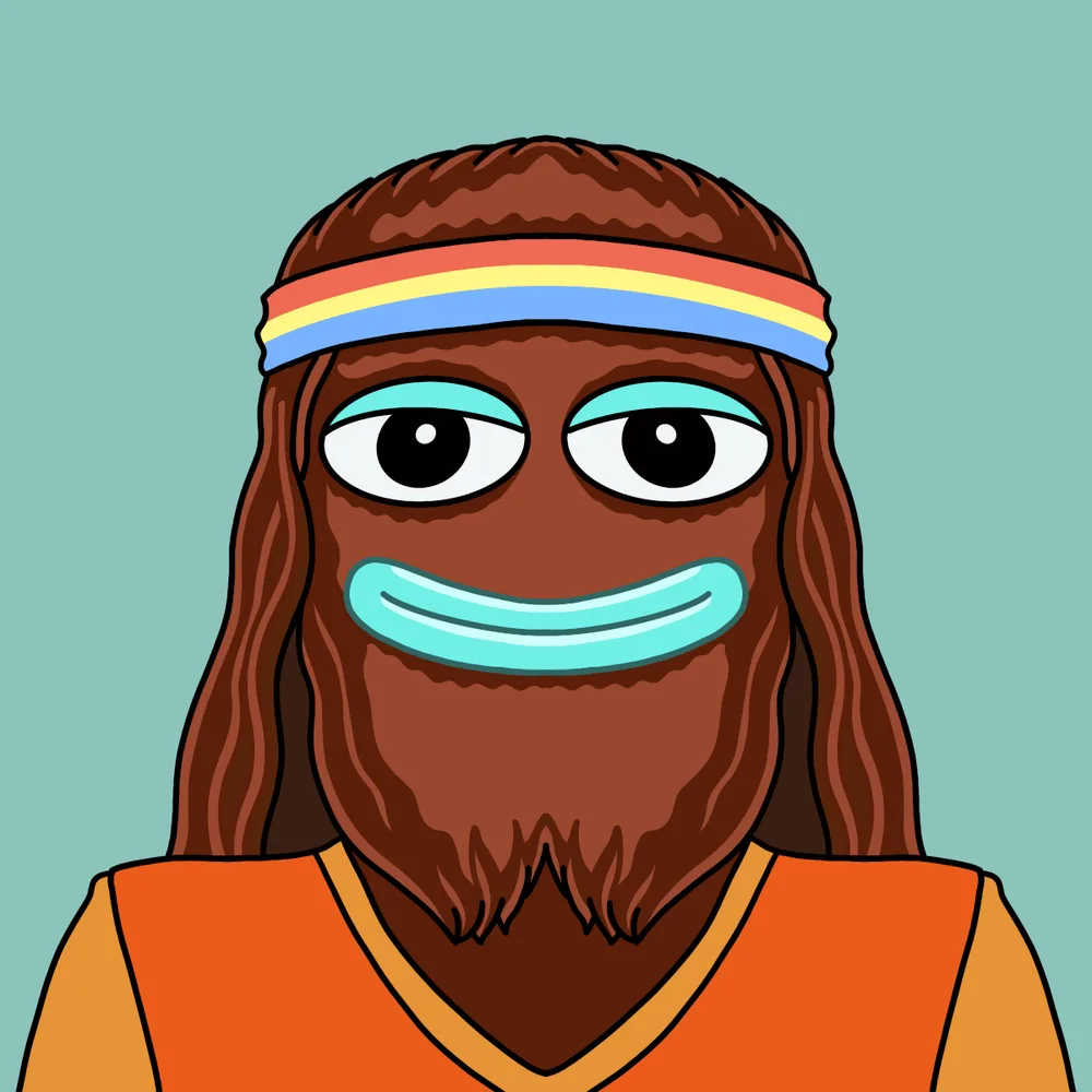 Workout Mix Furry — Hedz No. 786, recovered original artwork by Matt Furie