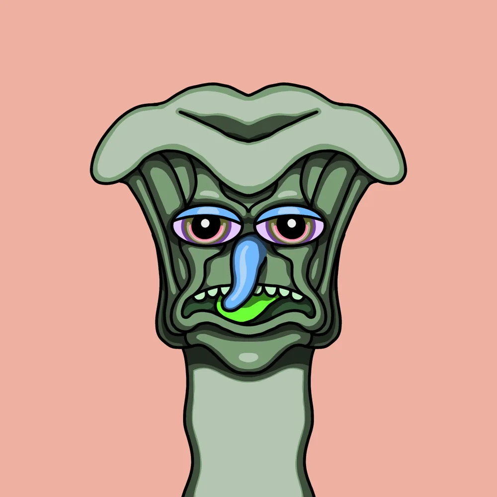 Lord Shroomba — Hedz No. 789, recovered original artwork by Matt Furie