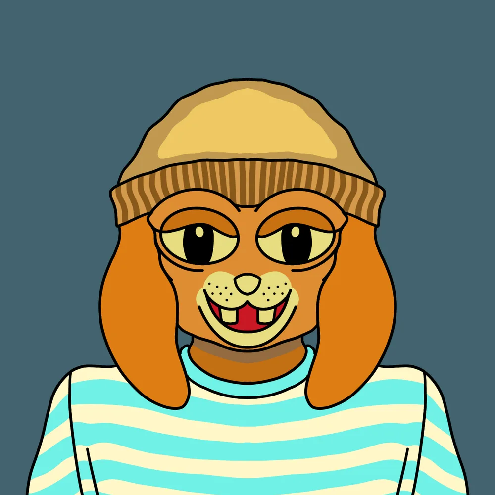 Ratdog Beanie — Hedz No. 794, recovered original artwork by Matt Furie