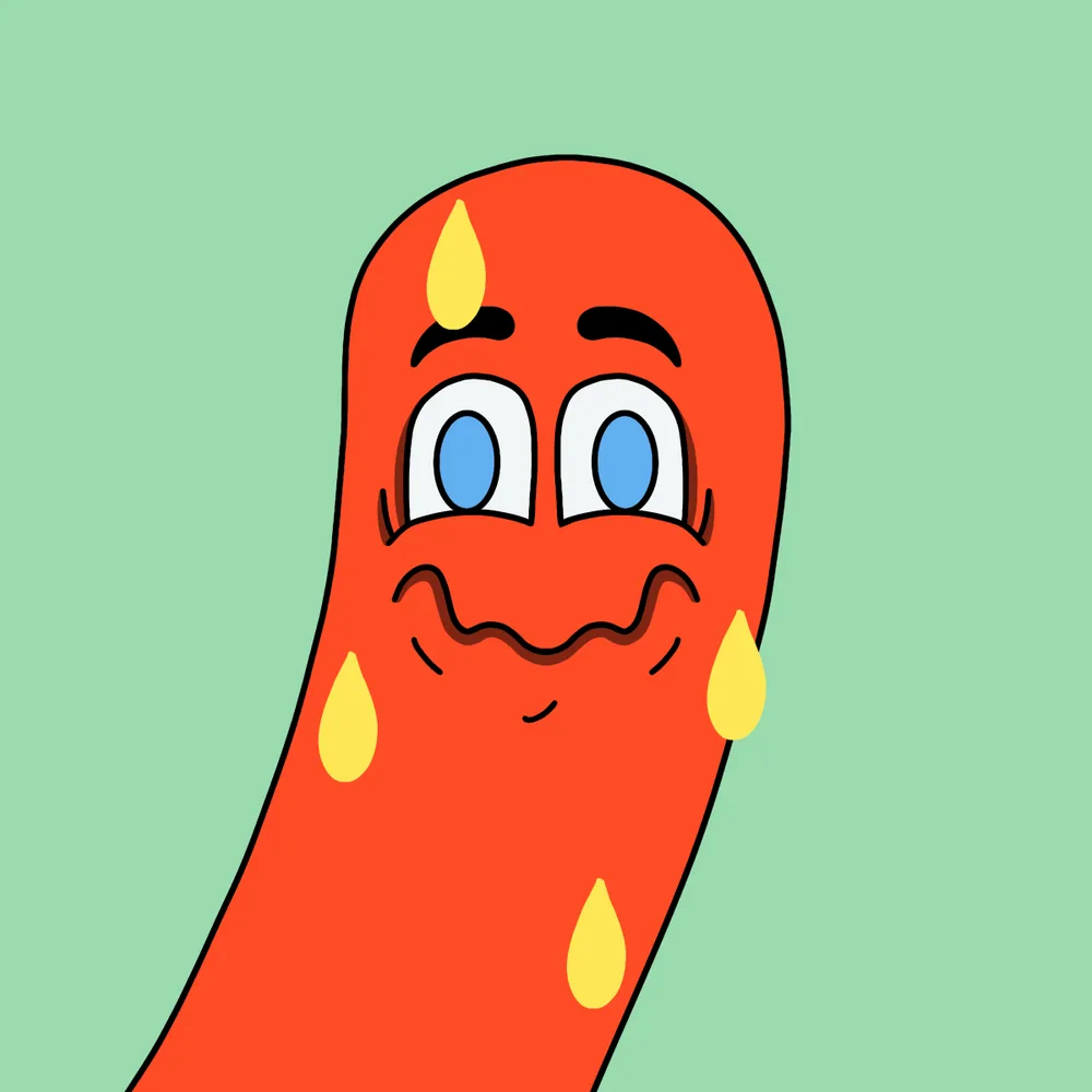 Greasy Wiener — Hedz No. 795, recovered original artwork by Matt Furie
