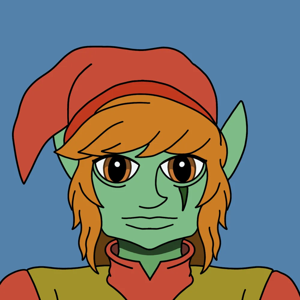 Ziggy Elfdust — Hedz No. 816, recovered original artwork by Matt Furie