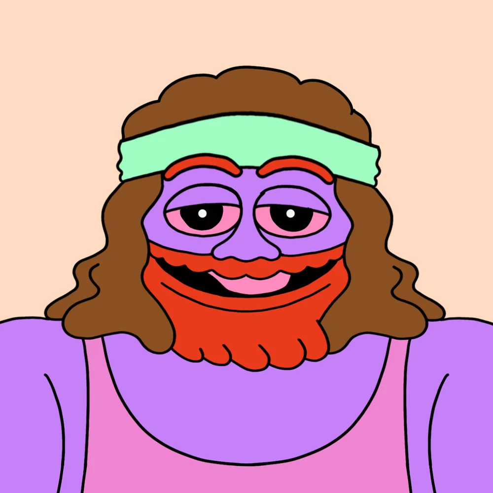 Jesse — Hedz No. 082, recovered original artwork by Matt Furie