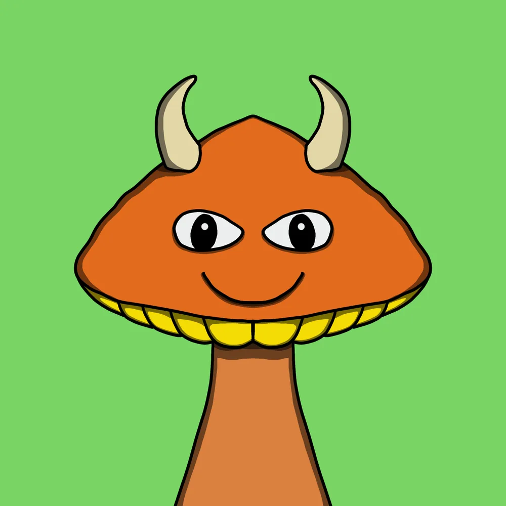 Lil Shroomie — Hedz No. 821, recovered original artwork by Matt Furie