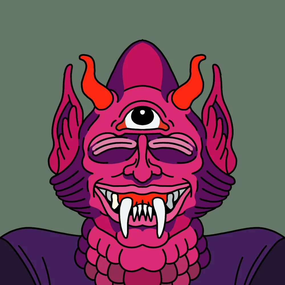 Third Eye Not Blind — Hedz No. 825, recovered original artwork by Matt Furie