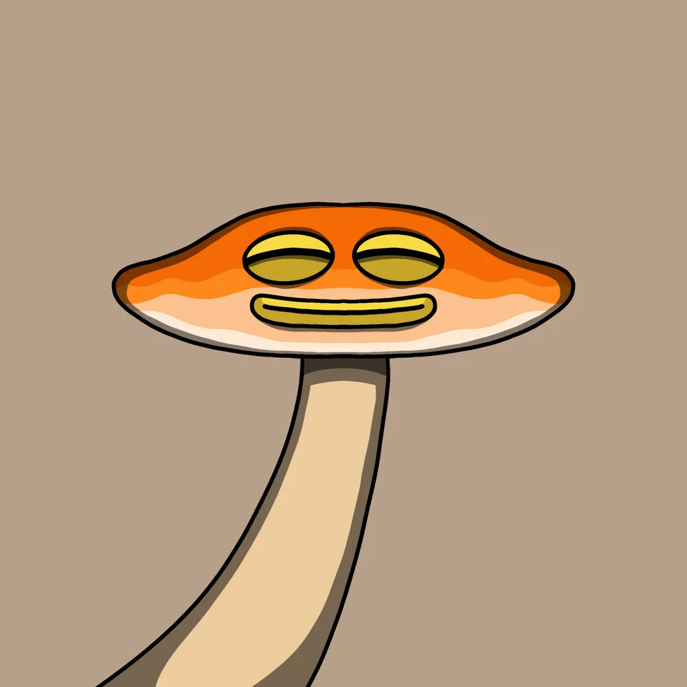 Lil Puff Shroomer — Hedz No. 827, recovered original artwork by Matt Furie