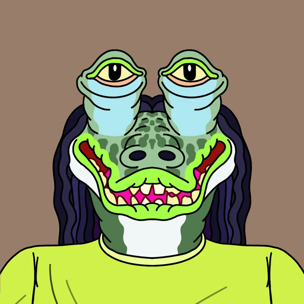 Bar Bar Jinx — Hedz No. 083, recovered original artwork by Matt Furie