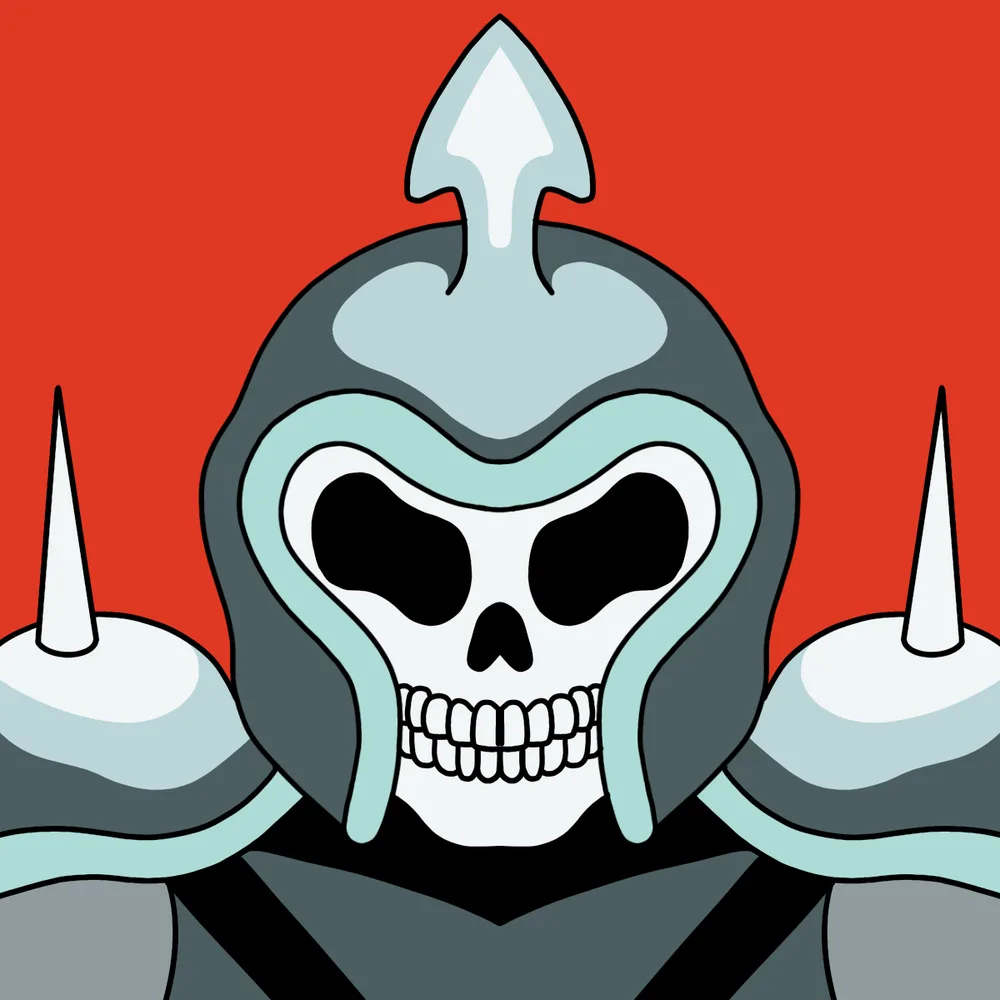 Necro-soldier — Hedz No. 832, recovered original artwork by Matt Furie