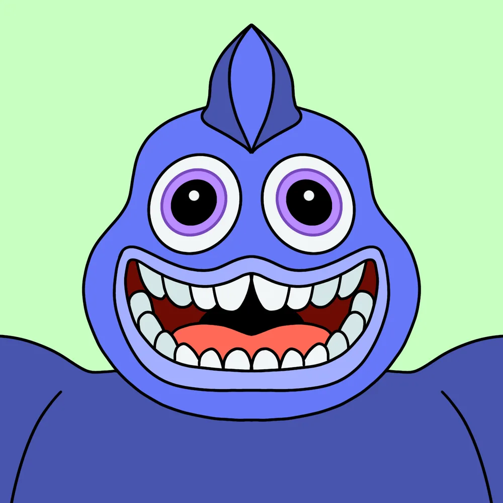 Fishface Blooper — Hedz No. 845, recovered original artwork by Matt Furie